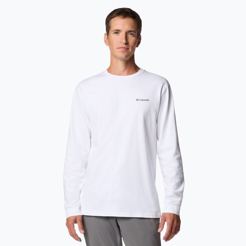 Felpa Columbia Explorers Canyon white / torn sunscape da uomo