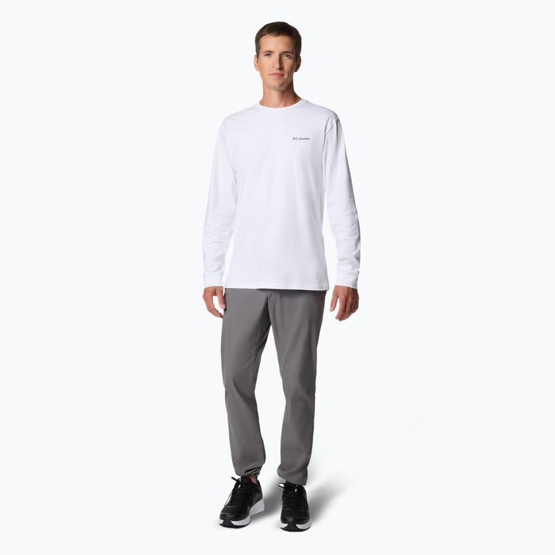 Felpa Columbia Explorers Canyon white / torn sunscape da uomo 2