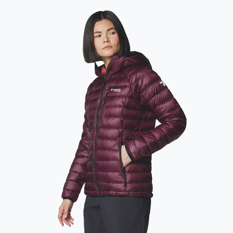 Giacca Columbia Arctic Crest Down con cappuccio Moonvista da donna 4