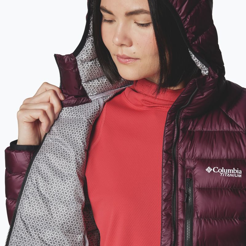 Giacca Columbia Arctic Crest Down con cappuccio Moonvista da donna 8