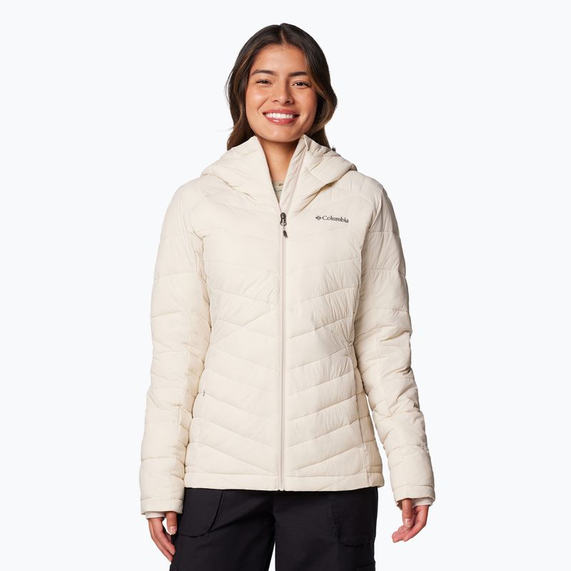 Columbia Joy Peak II Giacca isolante da donna con cappuccio in pietra scura
