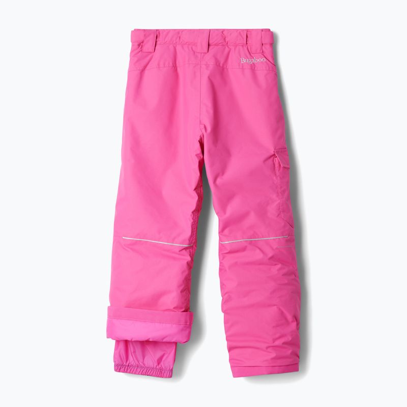 Pantaloni da sci Columbia Bugaboo III per bambini rosa ghiaccio 2