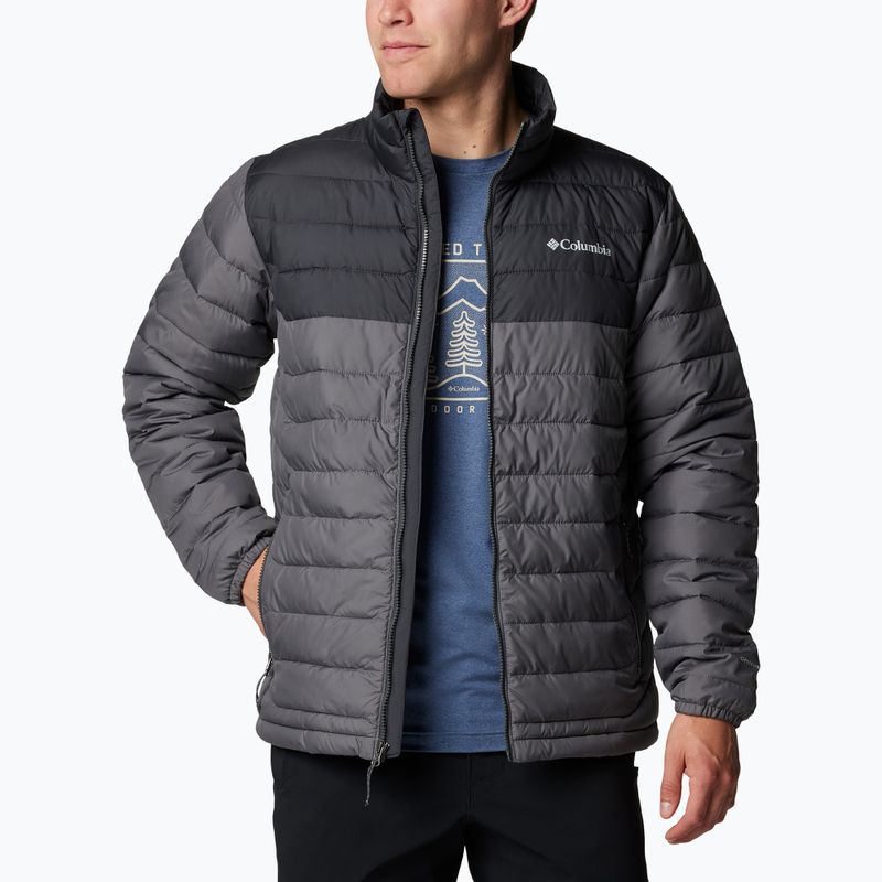 Columbia Powder Lite II piumino da uomo grigio città/squalo 4