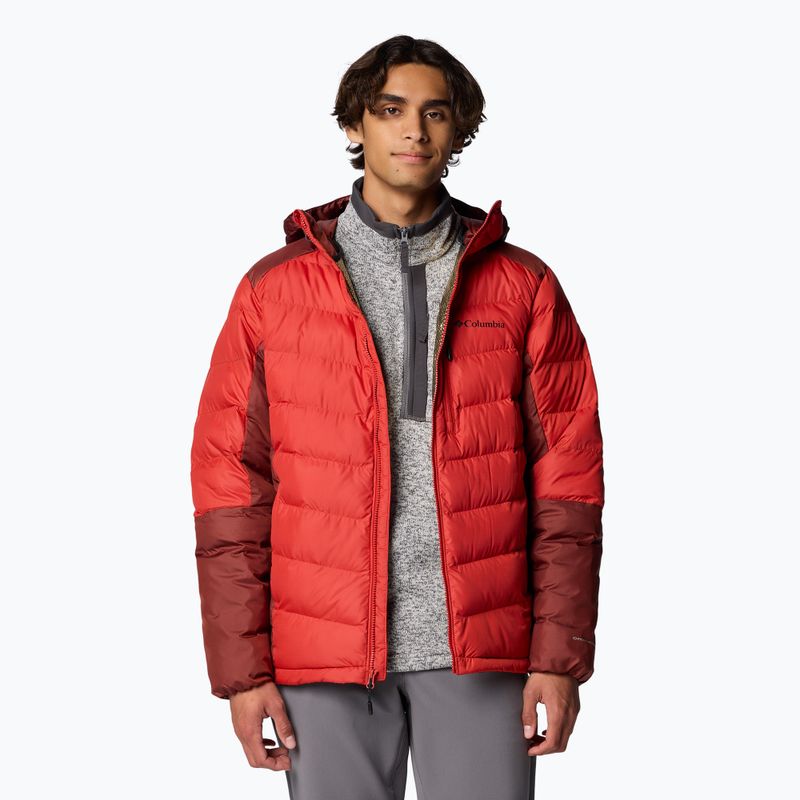 Piumino Columbia Labyrinth Loop II Hooded sail red/ spice da uomo 5