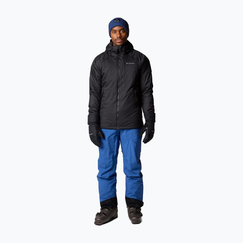 Columbia Powder Stash II pantaloni da sci da uomo blu montagna / nero 2