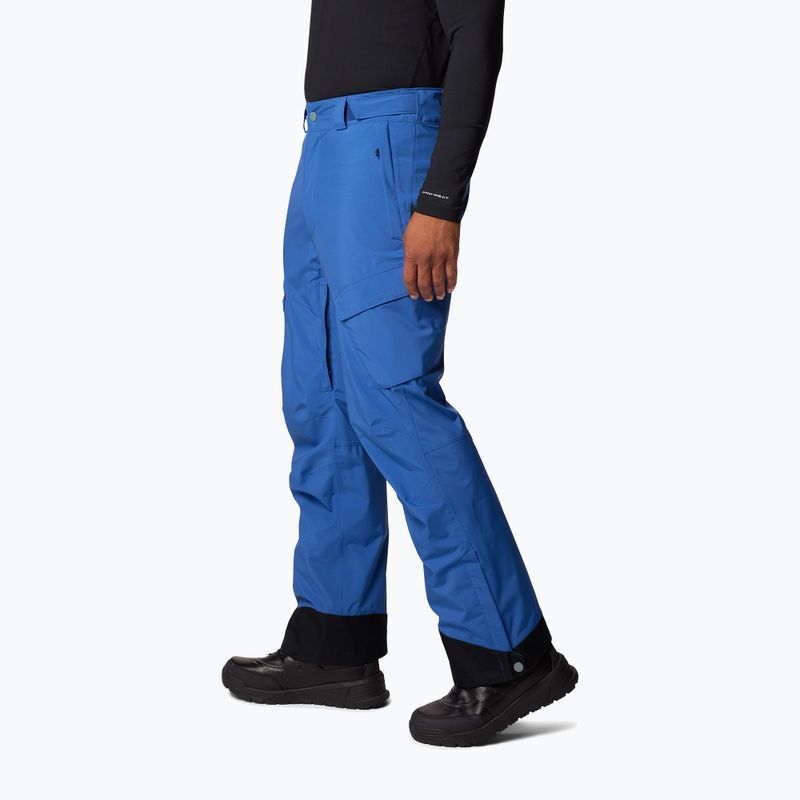 Columbia Powder Stash II pantaloni da sci da uomo blu montagna / nero 4