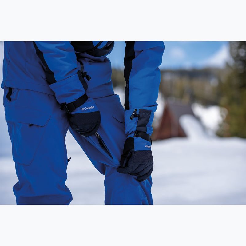 Columbia Powder Stash II pantaloni da sci da uomo blu montagna / nero 13