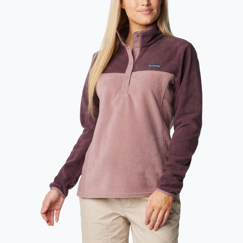 Felpa Columbia Benton Springs donna 1/2 Snap moonvista / fichi 3