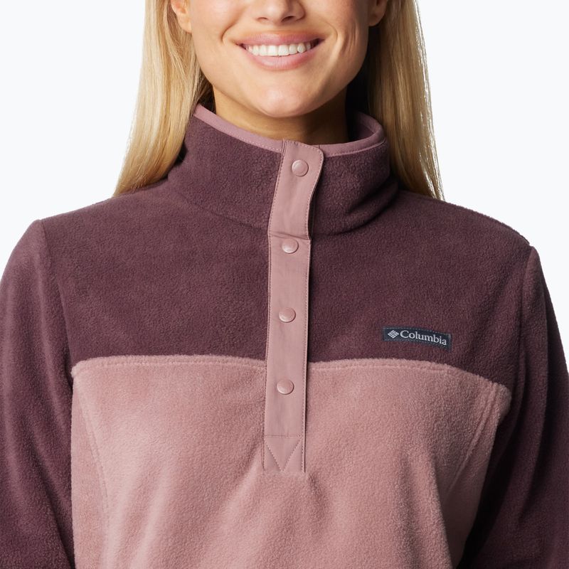 Felpa Columbia Benton Springs donna 1/2 Snap moonvista / fichi 5