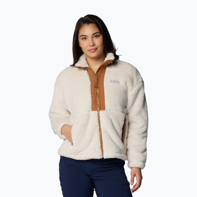 Felpa donna Columbia Boundless Discovery Sherpa Full Zip II chalk/camel brown