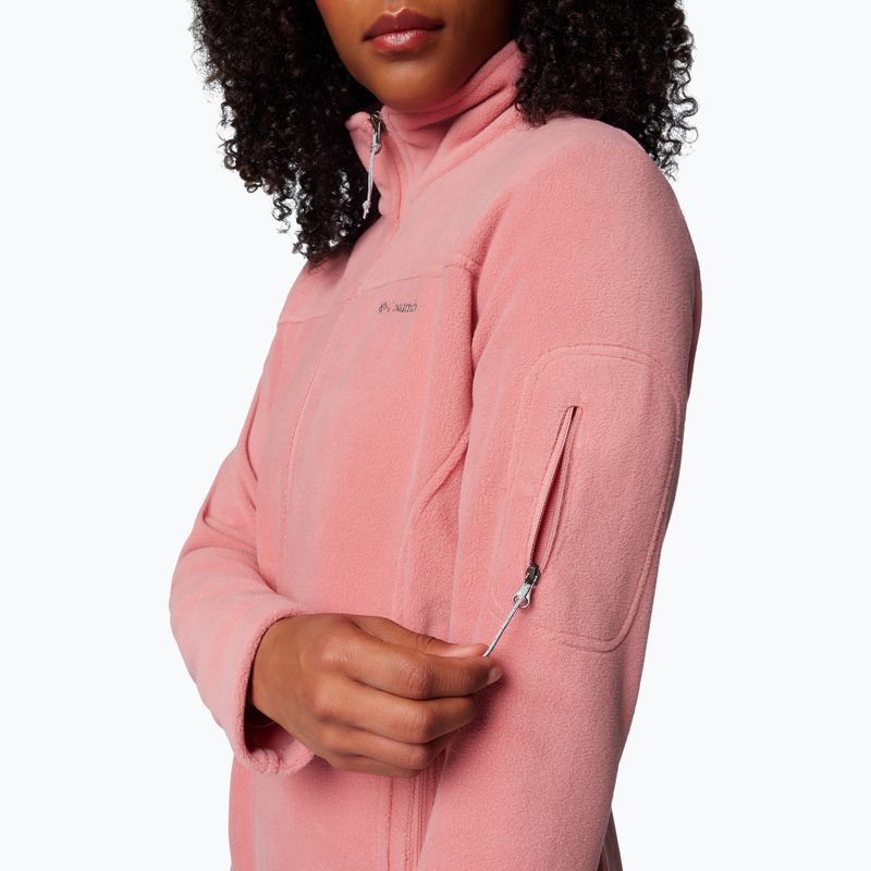 Felpa in pile Columbia Fast Trek II donna rosa agave 5