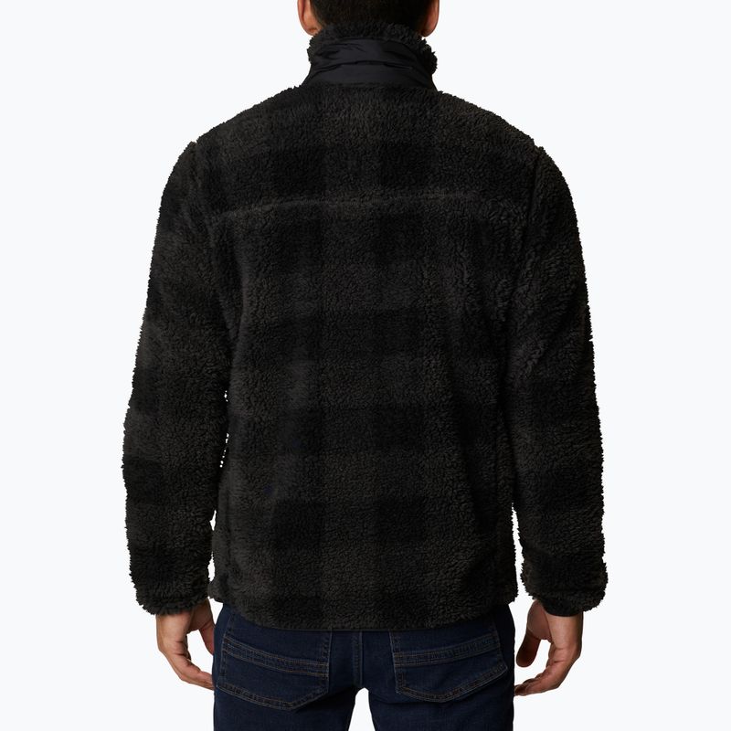 Felpa Columbia Winter Pass Printed Fleece uomo, nero chec 2