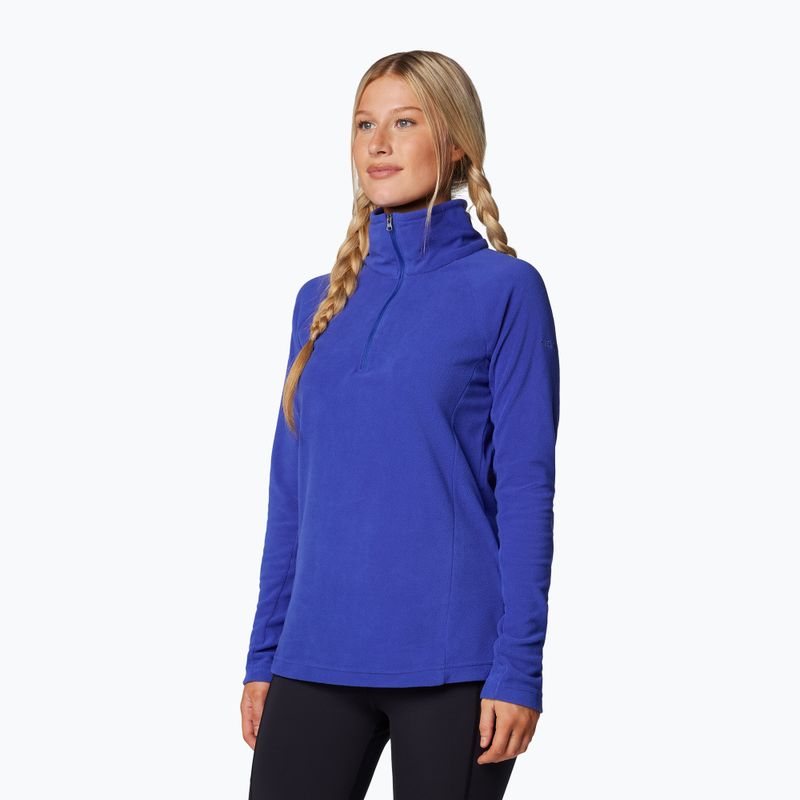 Felpa Columbia Glacial IV 1/2 Zip donna in pile blu clematis 4