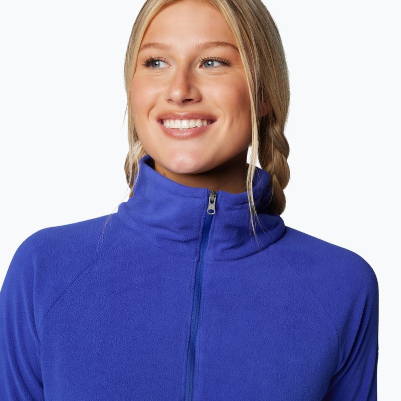 Felpa Columbia Glacial IV 1/2 Zip donna in pile blu clematis 5