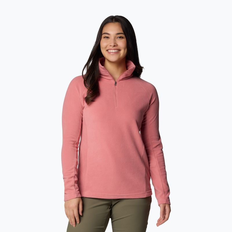 Felpa Columbia Glacial IV 1/2 Zip donna in pile rosa agave