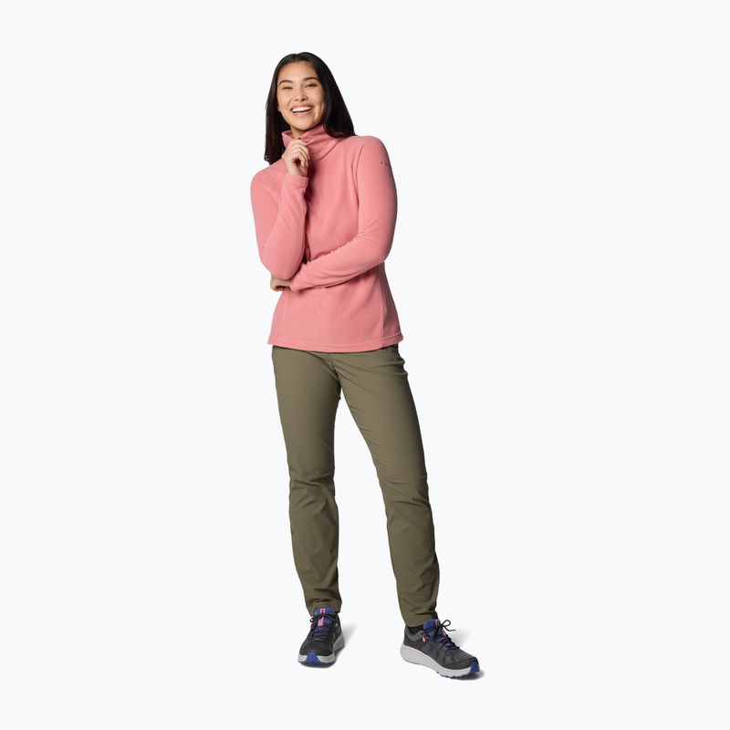 Felpa Columbia Glacial IV 1/2 Zip donna in pile rosa agave 2