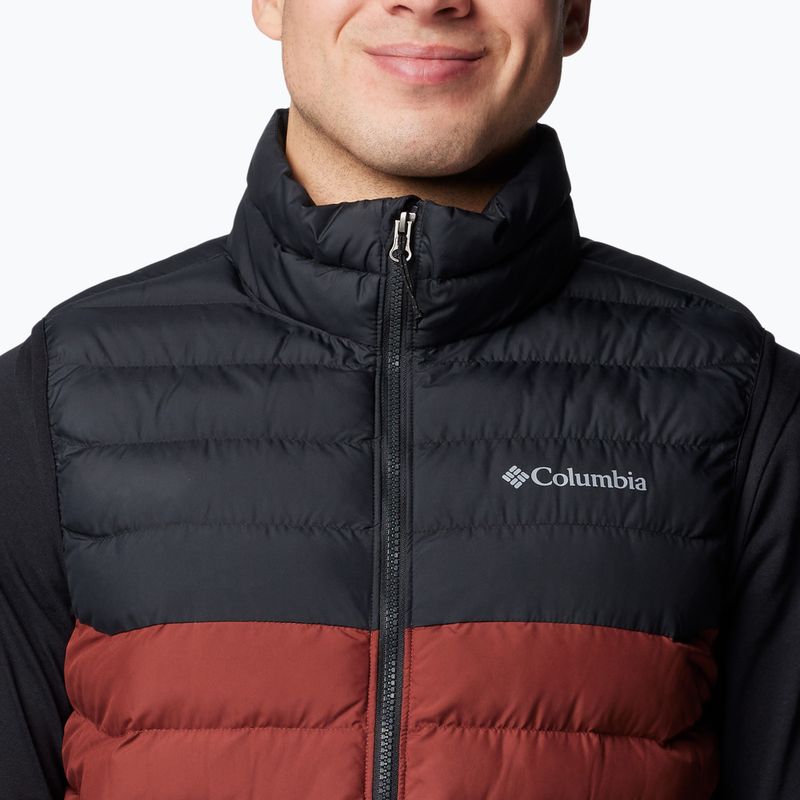 Columbia Powder Lite II uomo smanicato spice / nero 5