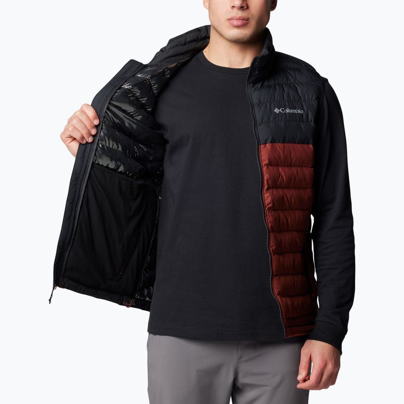 Columbia Powder Lite II uomo smanicato spice / nero 7