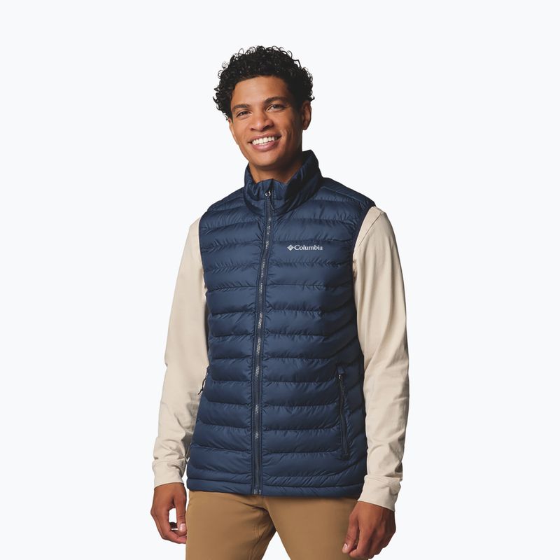 Columbia Powder Lite II - Giacca senza maniche da uomo, blu scuro