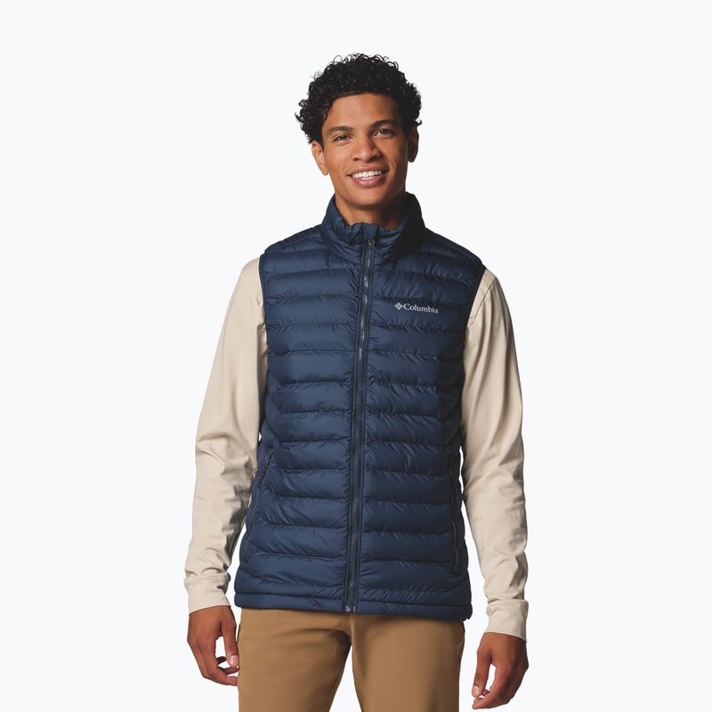Columbia Powder Lite II - Giacca senza maniche da uomo, blu scuro 4