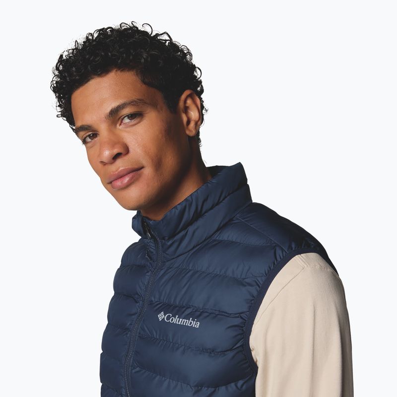 Columbia Powder Lite II - Giacca senza maniche da uomo, blu scuro 5