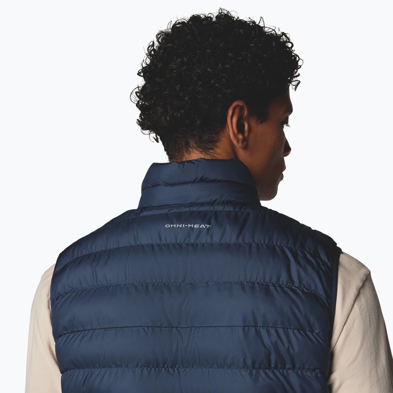 Columbia Powder Lite II - Giacca senza maniche da uomo, blu scuro 6