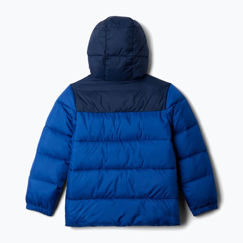 Columbia Puffect Giacca isolante da bambino con cappuccio blu montagna/collegiate navy 2