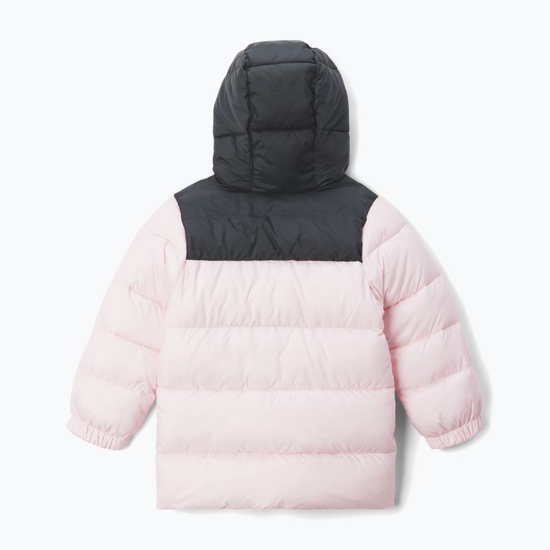 Giacca imbottita per bambini Columbia Puffect Hooded satin pink/black 2