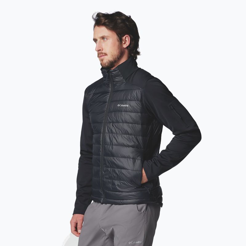 Giacca Columbia Tech Hybrid Softshell uomo nero 4