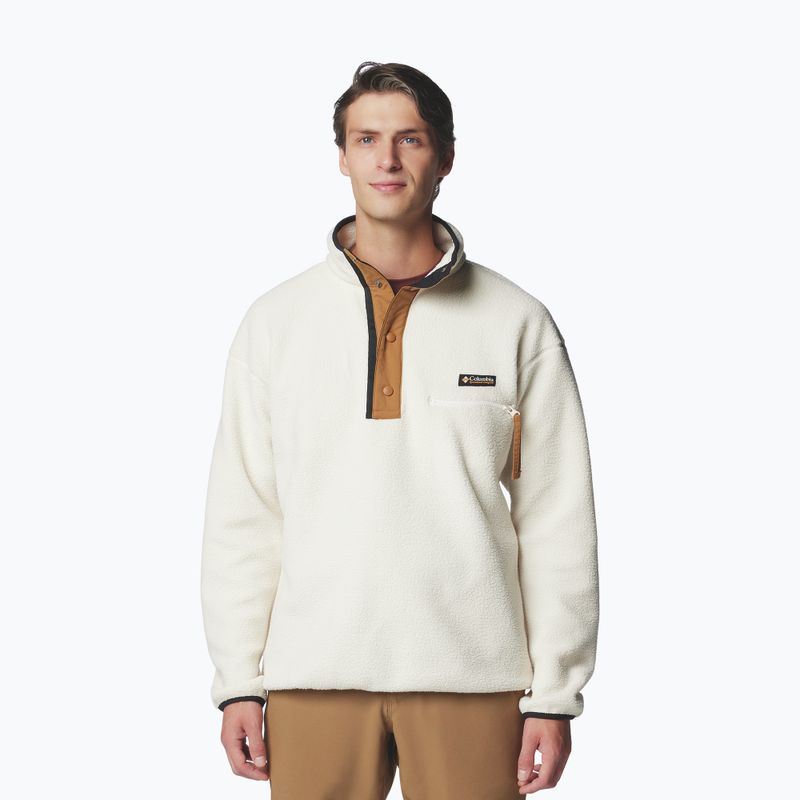 Pile da uomo Columbia Helvetia II Half Snap Fleece chalk