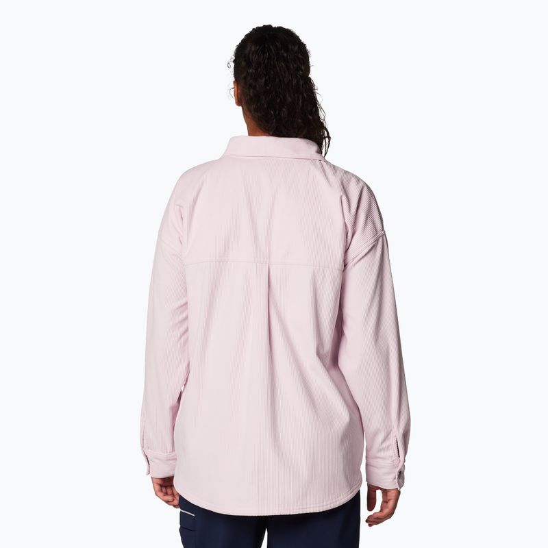 Columbia Blue Point Creek Corduro rosa alba camicia da donna 3