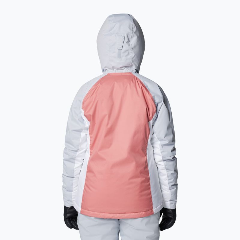 Giacca da sci Columbia Snowy Summit Ins rosa agave/bianco/grigio cirro da donna 2