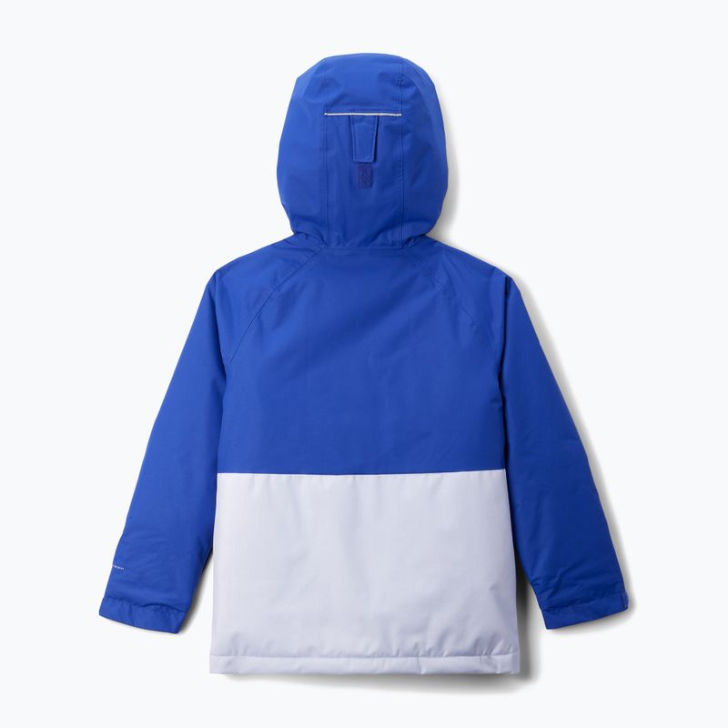 Giacca da sci da bambino Columbia Alpine Action III snowdrift melange/blu clematis 2