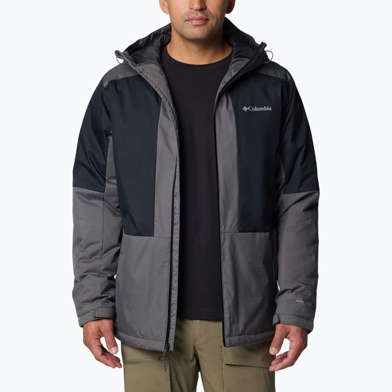 Giacca isolante Columbia Point Park II Insulated city grigio/nero da uomo 4