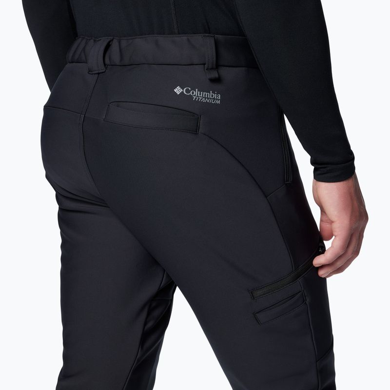 Pantaloni Columbia Vast Canyon Softshell da uomo, nero 7