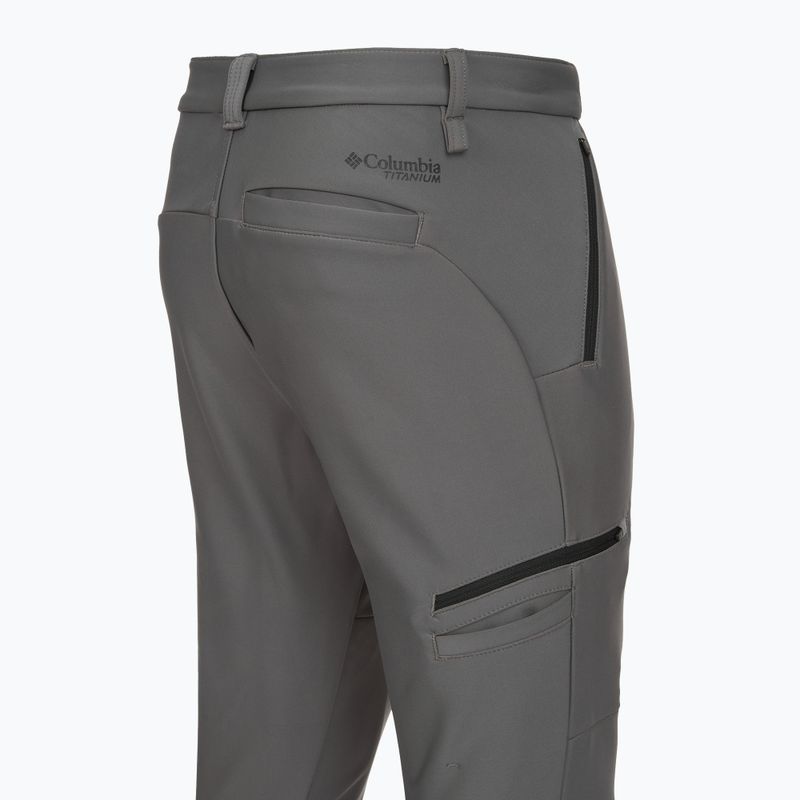 Pantaloni Columbia Vast Canyon Softshell da uomo grigio città 9