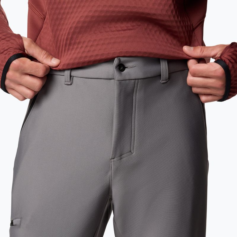 Pantaloni Columbia Vast Canyon Softshell da uomo grigio città 4