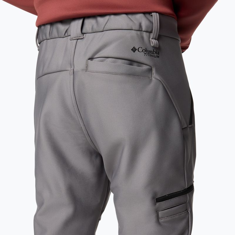 Pantaloni Columbia Vast Canyon Softshell da uomo grigio città 5