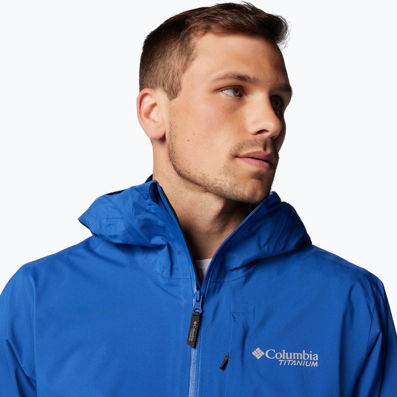 Columbia Ampli-Dry II Shell giacca antipioggia da uomo blu montagna 6