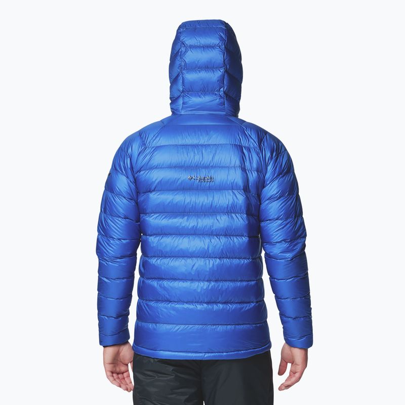 Giacca Columbia Arctic Crest Down Mountain Blue con cappuccio da uomo 3