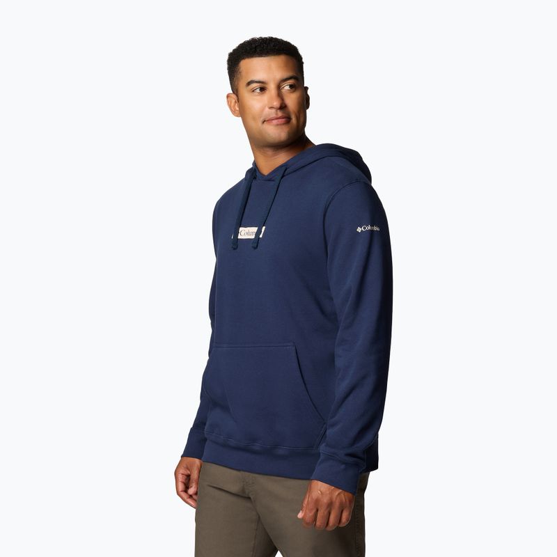 Felpa da uomo Columbia Trek Hoodie coll navy/puff box gem trekking 4