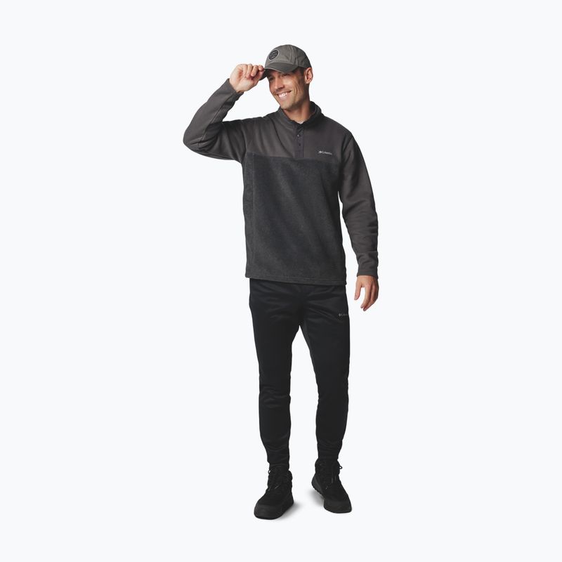 Pile uomo Columbia Steens Mountain Half Snap II charcoal heather/shark 2