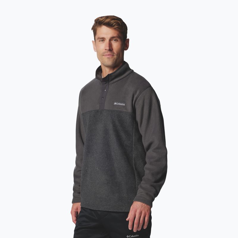 Pile uomo Columbia Steens Mountain Half Snap II charcoal heather/shark 4