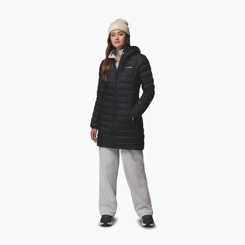 Piumino lungo da donna Columbia Lake 22 II Down Long Hooded black 2