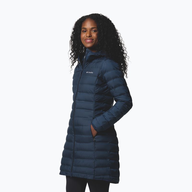 Piumino donna Columbia Lake 22 II Down Long Hooded collegiate navy 5