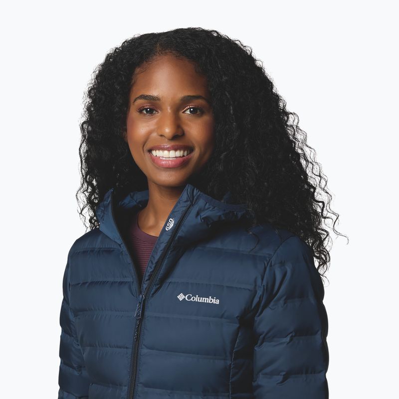 Piumino donna Columbia Lake 22 II Down Long Hooded collegiate navy 6