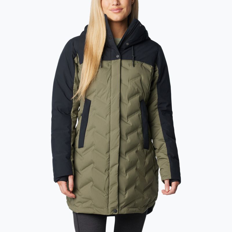 Columbia Mountain Croo III Mid Down Coat donna verde pietra/nero