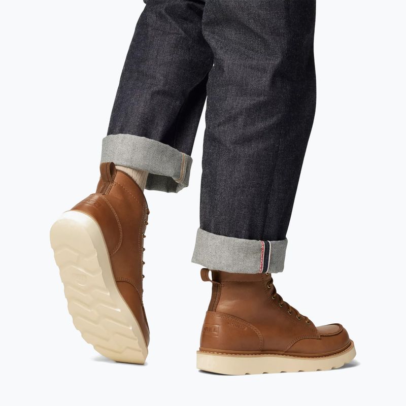 Scarpe Sorel Slabtown 62 Moc WP da uomo in velluto tan/tabacco 8