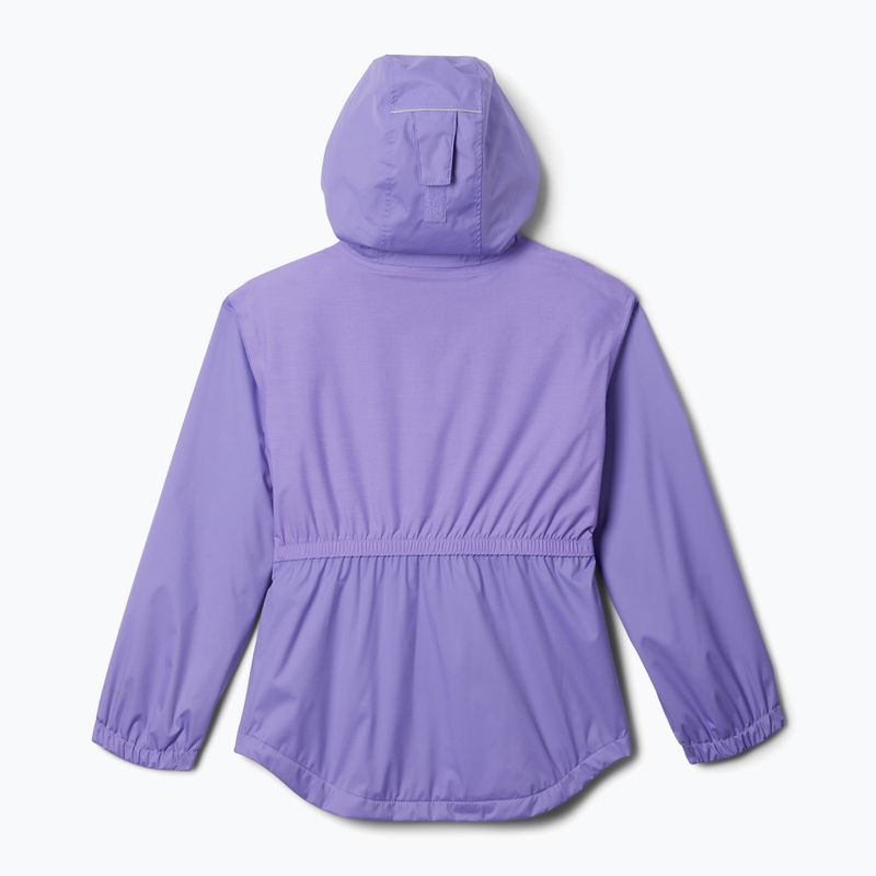 Giacca da pioggia Columbia Rainy Trails II Fleece paisley viola per bambini 2