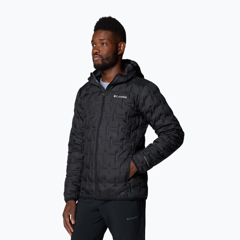 Piumino Columbia Delta Ridge II Uomo con cappuccio nero 4